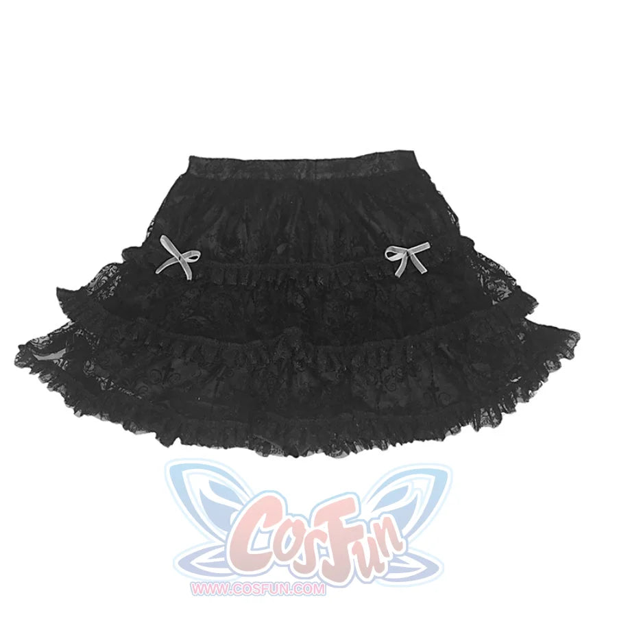 Spice Girl Gothic Lace Cake Tulle Skirt