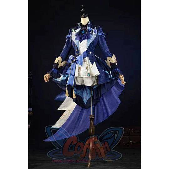 【Ready To Ship】Genshin Impact Black/White Furina Hydro Archon Cosplay Costume C08735 Aaa White