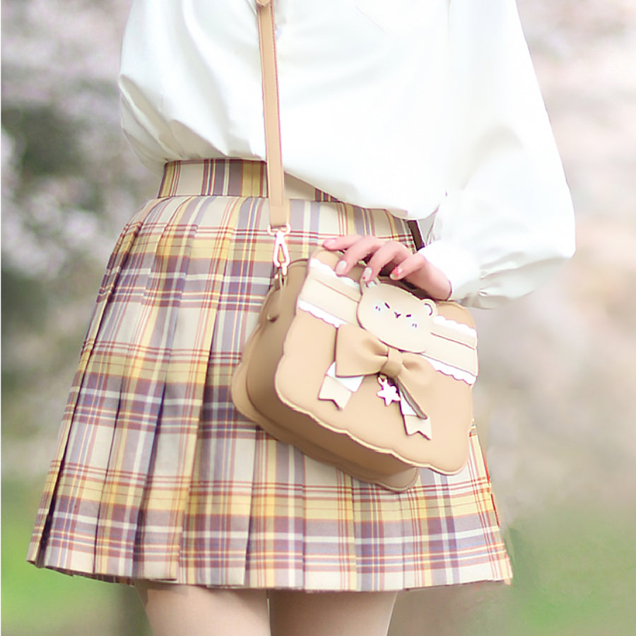 Japanese Lovely Bear Cookie Crossbody Bag