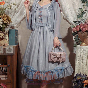 Vintage And Elegant French Chiffon Lolita Jumper Skirt