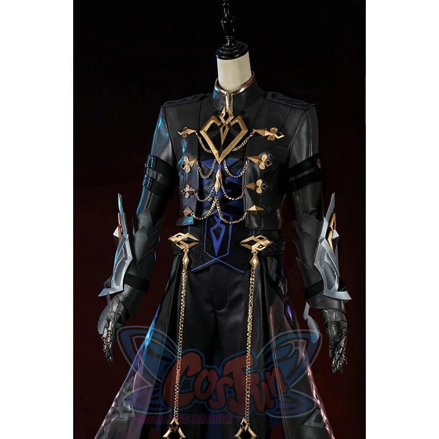 Pre-Sale Genshin Impact Fatui Harbinger The Captain Il Capitano Cosplay Costume C09227 Aaa Costumes