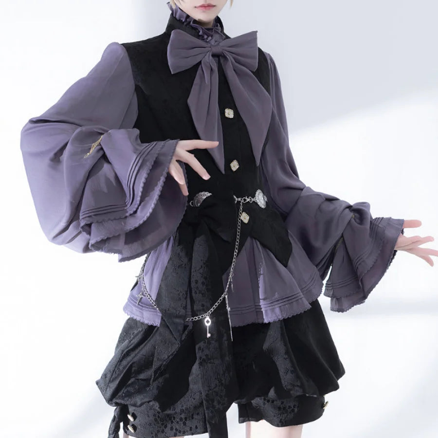 Pre-Sale Hunting Rabbit Retro Cute Cool Jacket Lolita Vest Shorts Ouji Set S23010