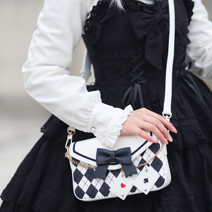 Sweet and Lovely Bowknot Square Crossbody Bag