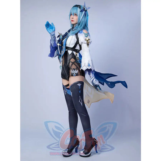 【Clearance】Genshin Impact Eula Cosplay Costume Jacquard Version C00445 Costumes