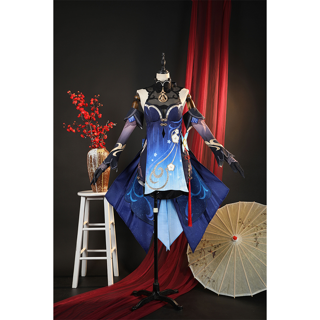 Genshin Impact Ganyu Cosplay Costume Twilight Blossom C08823 AA