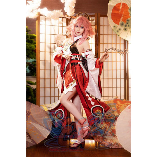 Genshin Impact Guuji Yae Miko Cosplay Costume C02884 Aaa Costumes