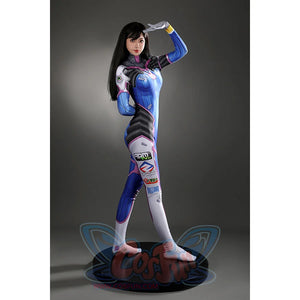 Overwatch D.va Hana Song Cosplay Costume Jumpsuit C00022 Costumes