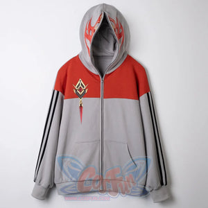 【Ready To Ship】Cosfun Gesnhin Impact Childe Tartaglia Derivative Full Zip Hoodie Sweatshirt Fy0027