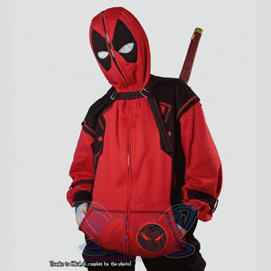 【Ready To Ship】Cosfun Original Deadpool Wade Winston Wilson Derivative Full Zip Hoodie