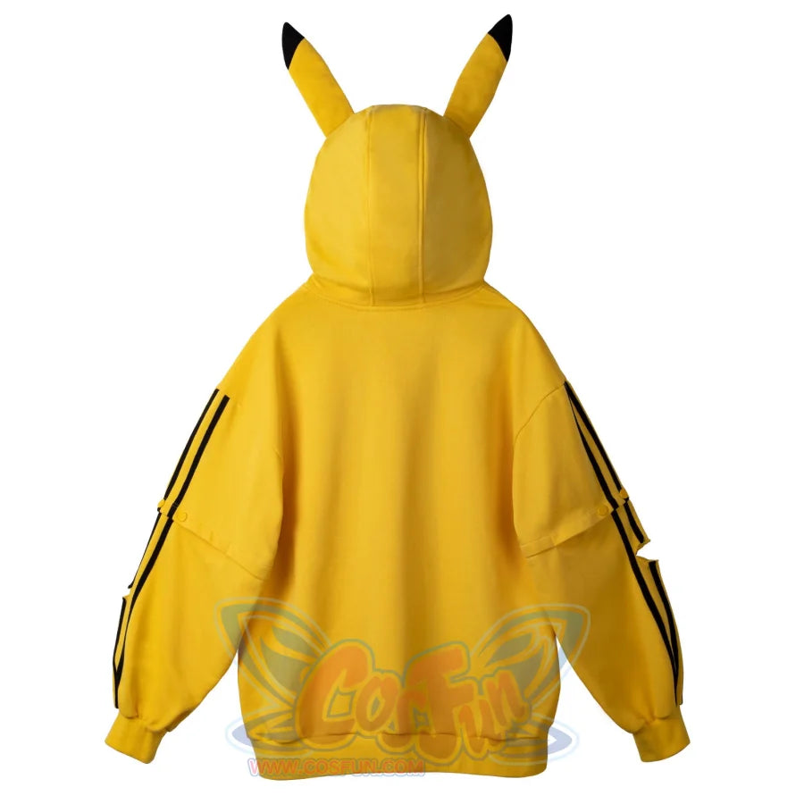 Cosfun Original Cute Electric Critter Yellow Grunge Cosplay Full Zip Hoodie A00006 Sweatshirt