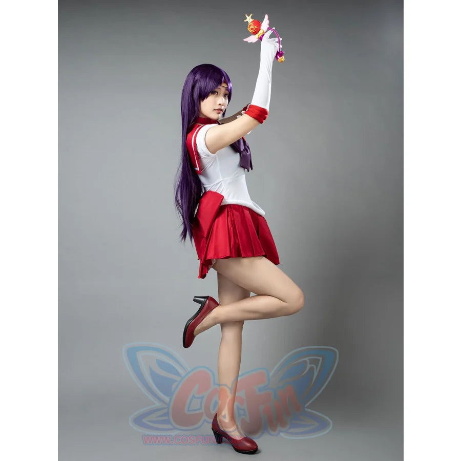 Sailor Moon Mars Hino Rei Cosplay Costumes Red Suit Mp000570