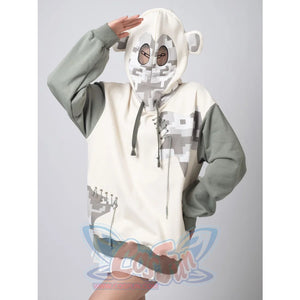 Cosfun Original Gorilla Cosplay Full Zip Hoodie A00009 Sweatshirt