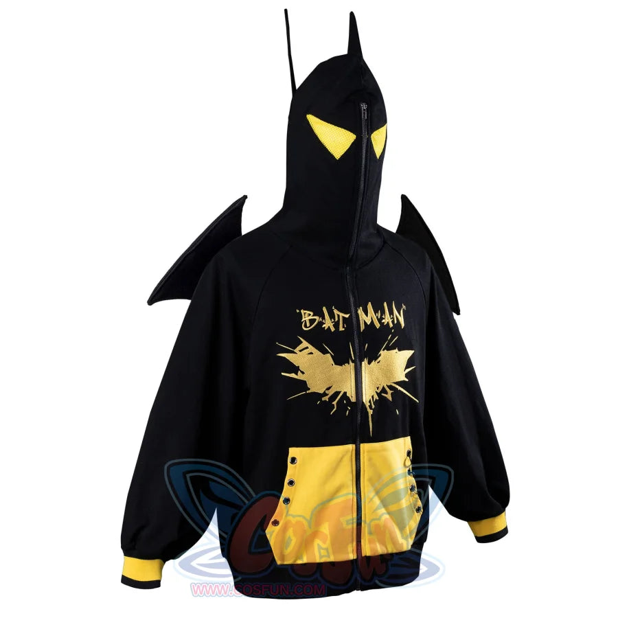 【Ready To Ship】Cosfun Original Batman：the Dark Knight Derivative Full Zip Hoodie Sweatshirt If0007