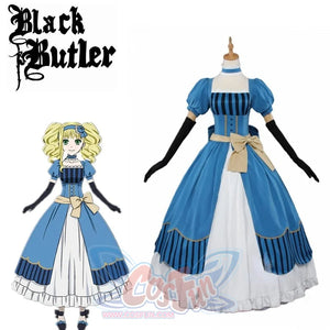 Black Butler Kuroshitsuji Elizabeth Midford (Lizzy) Cosplay Costume Mp006272 S Costumes