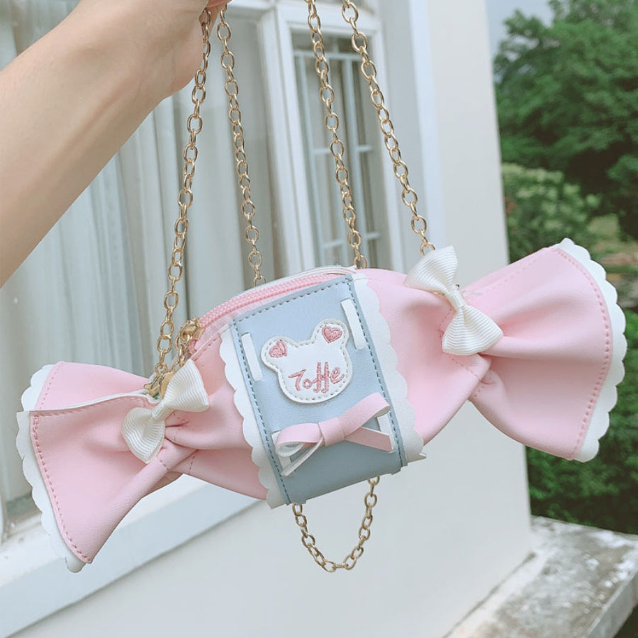 Sweet and Lovely Embroidered Candy Crossbody Bag