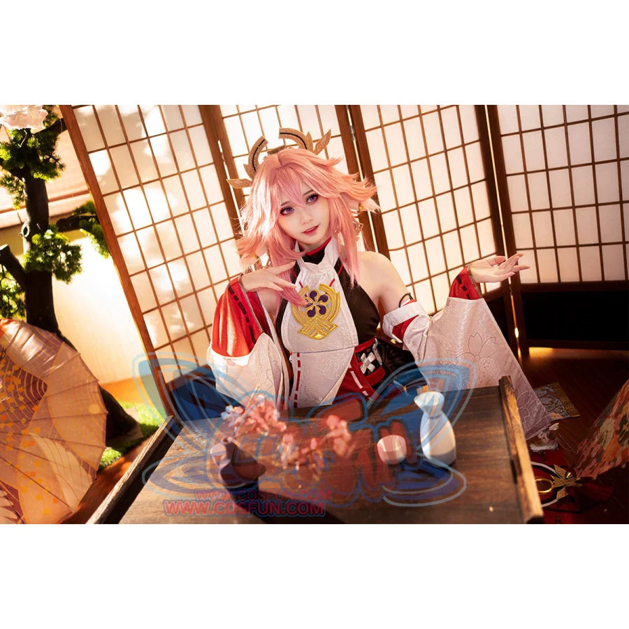 Ready To Ship Genshin Impact Guuji Yae Miko Cosplay Costume C02884 Aaa Costumes