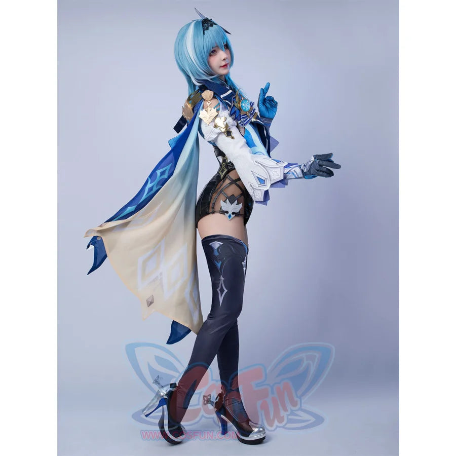 【Clearance】Genshin Impact Eula Cosplay Costume Jacquard Version C00445 Costumes