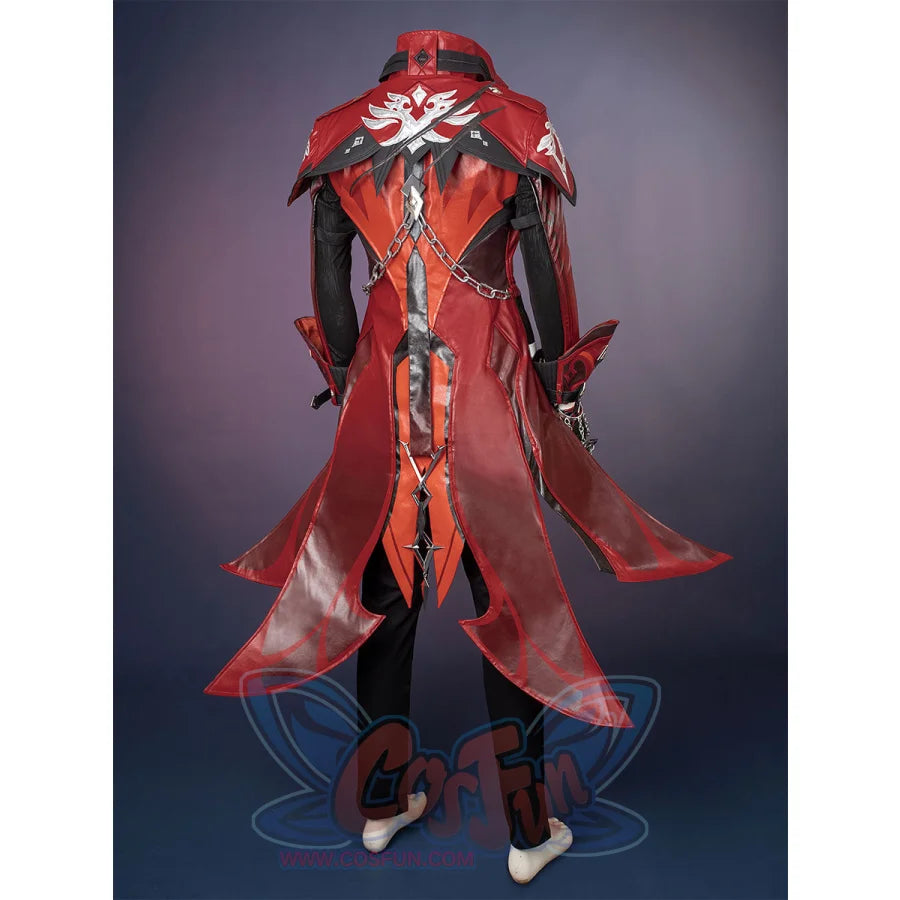 Genshin Impact Diluc Ragnvindr Cosplay Costume Vision Accessories