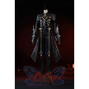 Pre-Sale Genshin Impact Fatui Harbinger The Captain Il Capitano Cosplay Costume C09227 Aaa Costumes