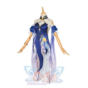 Genshin Impact Ningguang Orchid’s Evening Gown Cosplay Costume C00996 A Costumes