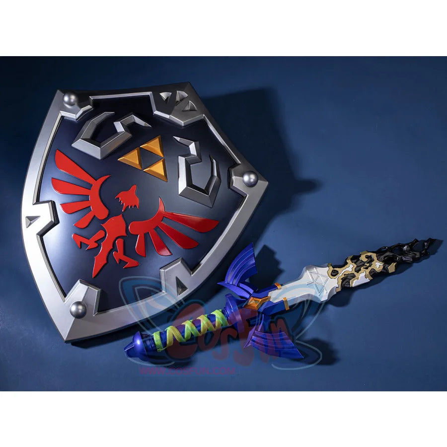 The Legend Of Zelda: Tears The Kingdom Link Hylian Shield+Master Sword Cosplay Props C08370 &