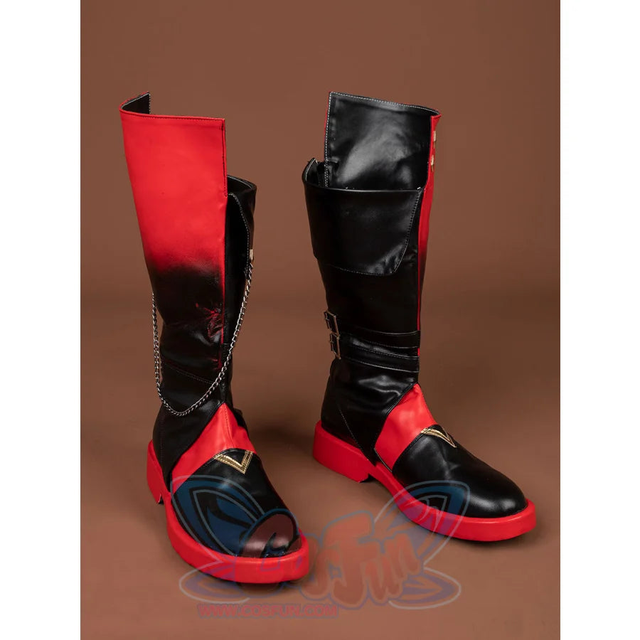 Genshin Impact Tartaglia Childe Cosplay Shoes C08390 & Boots