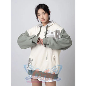 Cosfun Original Gorilla Cosplay Full Zip Hoodie A00009 Sweatshirt