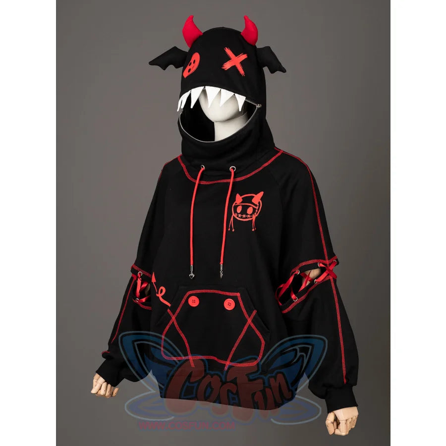 Original Black Devil Bat Hooded Hoodie If0003 Sweatshirt