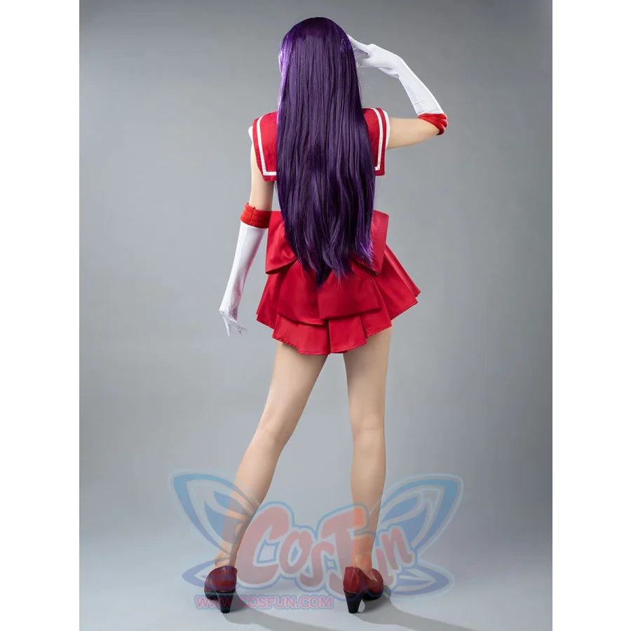 Sailor Moon Mars Hino Rei Cosplay Costumes Red Suit Mp000570