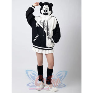 Cosfun Original Cartoon Mouse Cosplay Full Zip Hoodie A00001 Sweatshirt