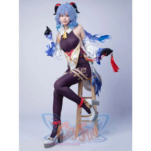 Genshin Impact Ganyu Cosplay Costume Jacquard Upgrade Version C00524 Costumes