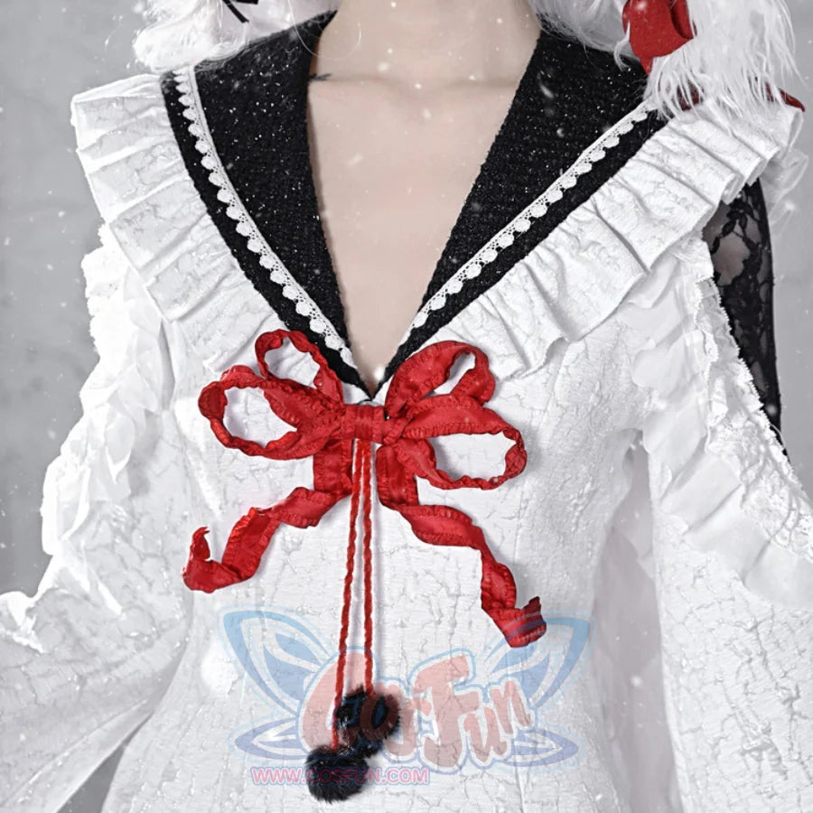 New Year Gothic Sailor Collar Long Sleeve Dress