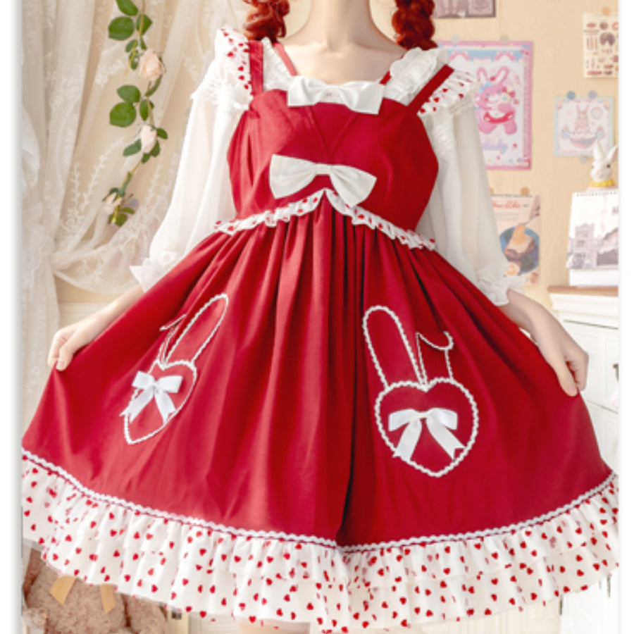 Rabbit Jam Sweet and Lovely Princess Lolita Jumper Skirt