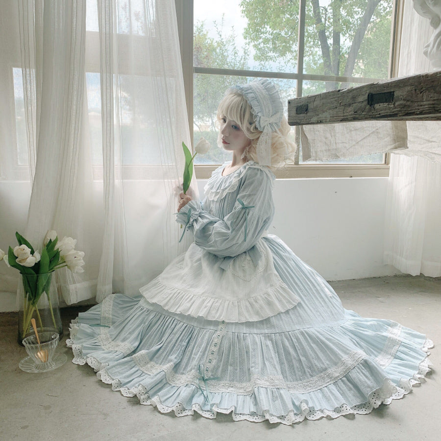 Autumn High Waist Lolita Long Sleeve Dress