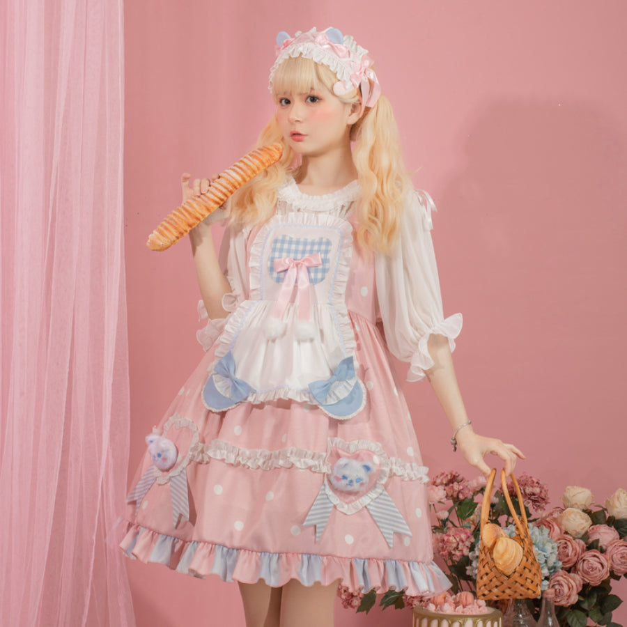 Sweet and Lovely Bear Lolita Jumper Skirt