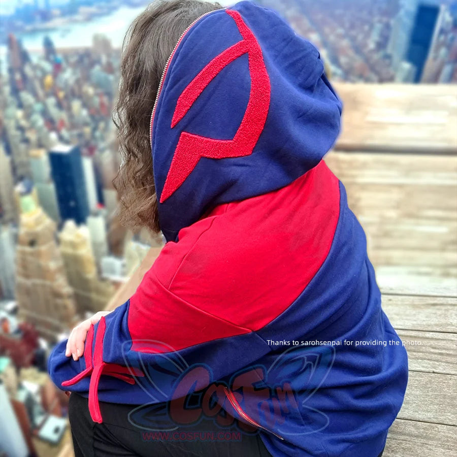 Cosfun Original Spider-Man Full Zip Hoodie Sweatshirt If0006