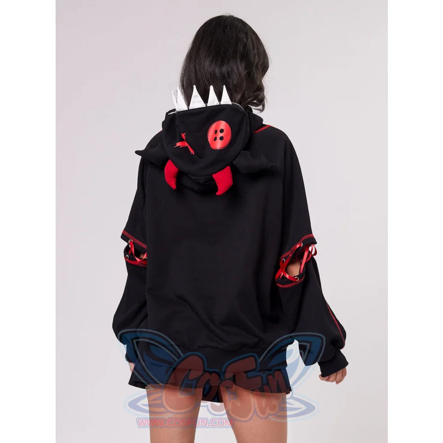 Original Black Devil Bat Hooded Hoodie If0003 Sweatshirt