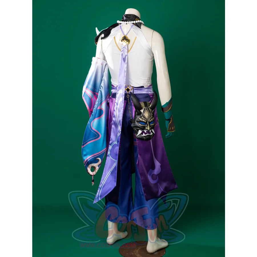 Genshin Impact Xiao Cosplay Costume C00269 Aa Costumes