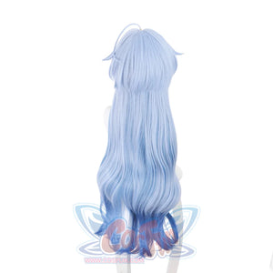 Genshin Impact Ganyu Cosplay Wigs Pale Blue Gradient Hair C00646