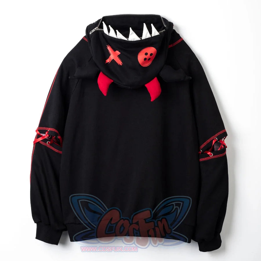 【Ready To Ship + Free Shipping】Cosfun Original Halloween Animal Tales Demon Bat Black Full Zip