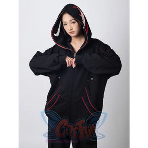 Cosfun Original Black Red Cosplay Hoodie Jacket A00005 Sweatshirt