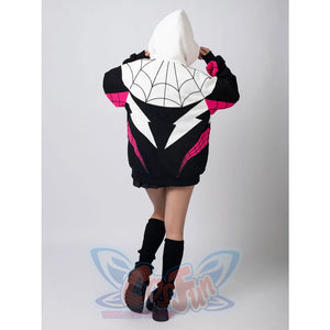 Cosfun Original Girl Spider Theme Cosplay Derivative Hoodie Jacket A00003 Sweatshirt