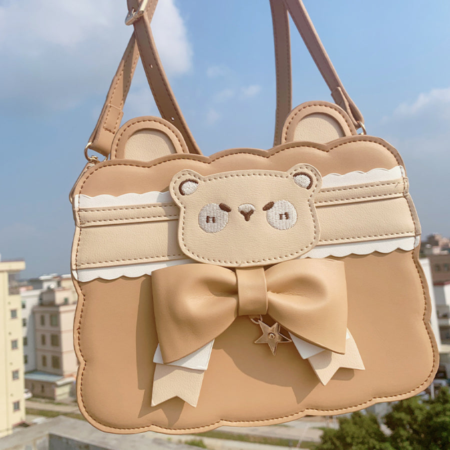 Japanese Lovely Bear Cookie Crossbody Bag