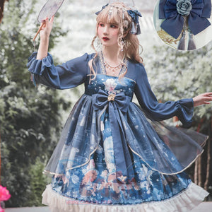 Chinese Style New Year Lolita Long Sleeve Dress