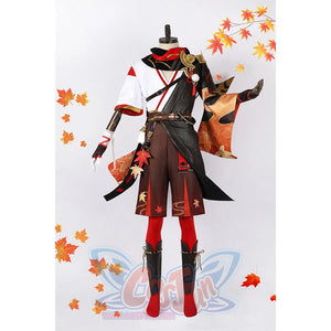 Genshin Impact Inazuma Kaedehara Kazuha Cosplay Costume Sands Satin C02035 Aa Men / Xs Costumes