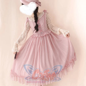 Vintage And Elegant French Chiffon Lolita Jumper Skirt