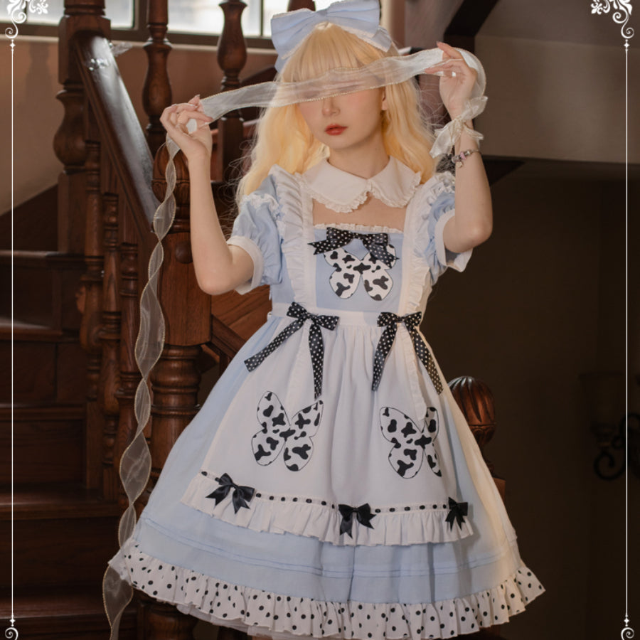 Daily Lovely Butterfly Lolita Short Sleeve Dress