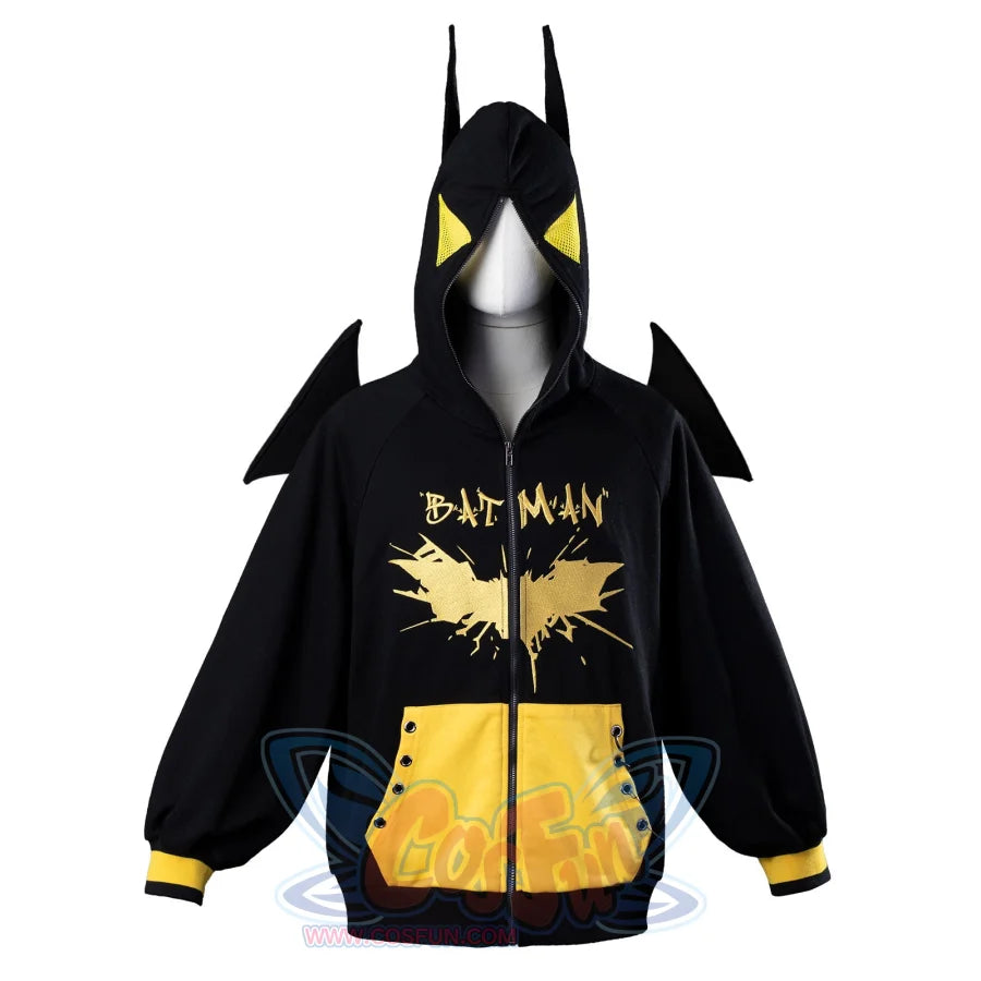 【Ready To Ship】Cosfun Original Batman：the Dark Knight Derivative Full Zip Hoodie Sweatshirt If0007