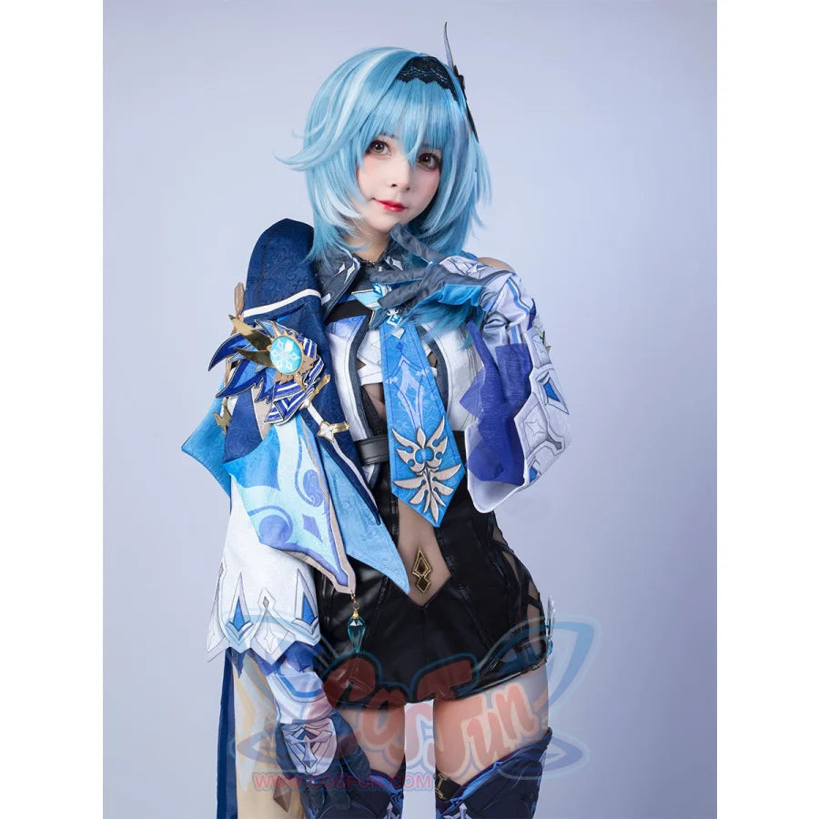 【Clearance】Genshin Impact Eula Cosplay Costume Jacquard Version C00445 Costumes