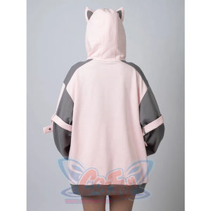 Cosfun Original Dreamy Melody Pink Cosplay Full Zip Hoodie A00007 Sweatshirt